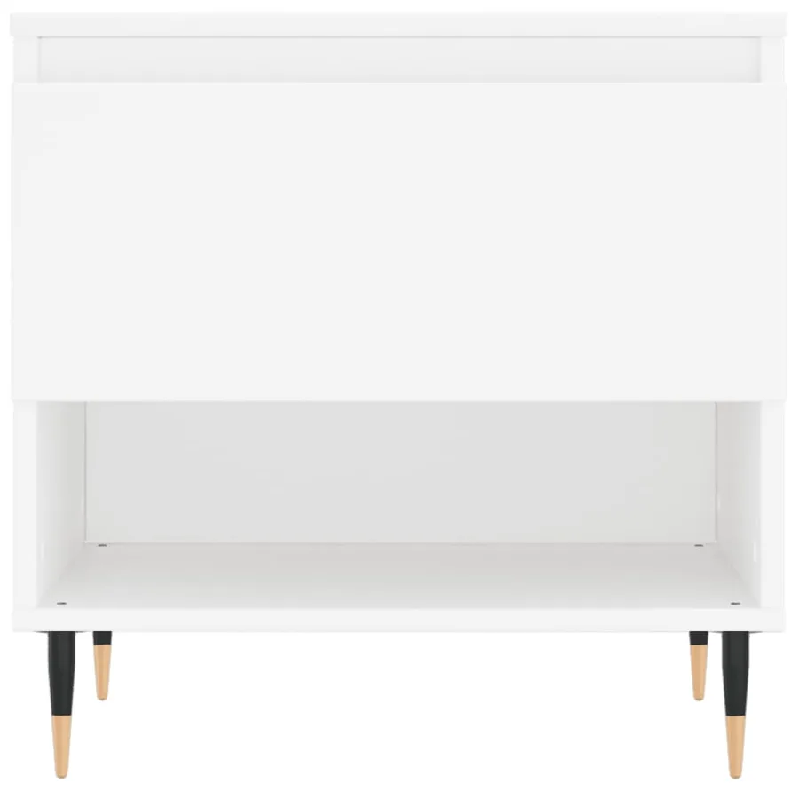 Tables basses 2 pcs blanc 50x46x50 cm bois d'ingénierie - 6