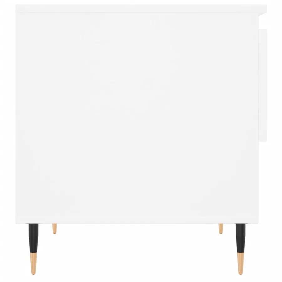 Tables basses 2 pcs blanc 50x46x50 cm bois d'ingénierie - 8
