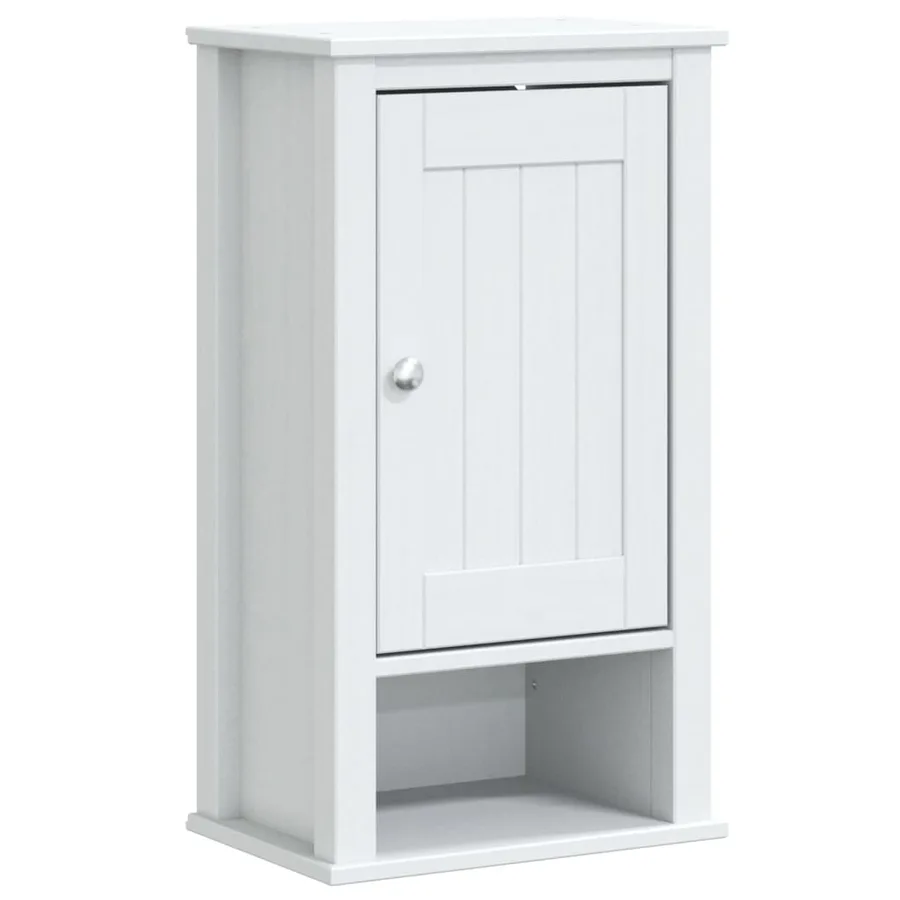 Meubles de salle de bain 4 pcs BERG blanc bois de pin massif - 4