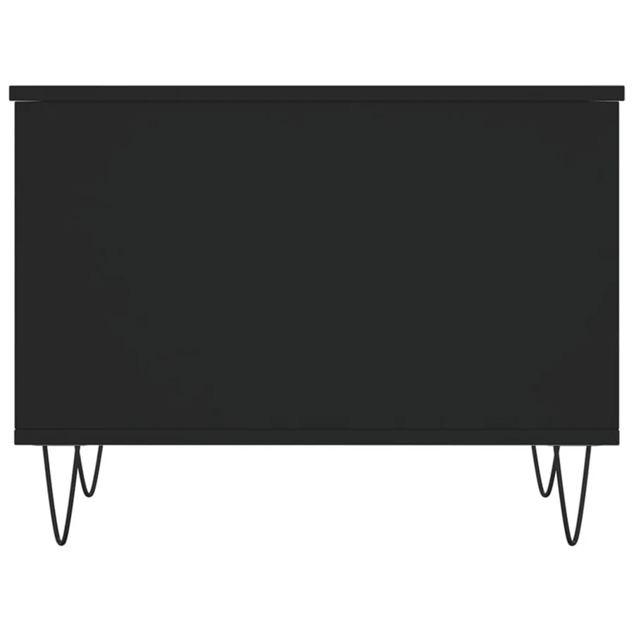Table basse Noir 60x44,5x45 cm Bois d'ingénierie - 6
