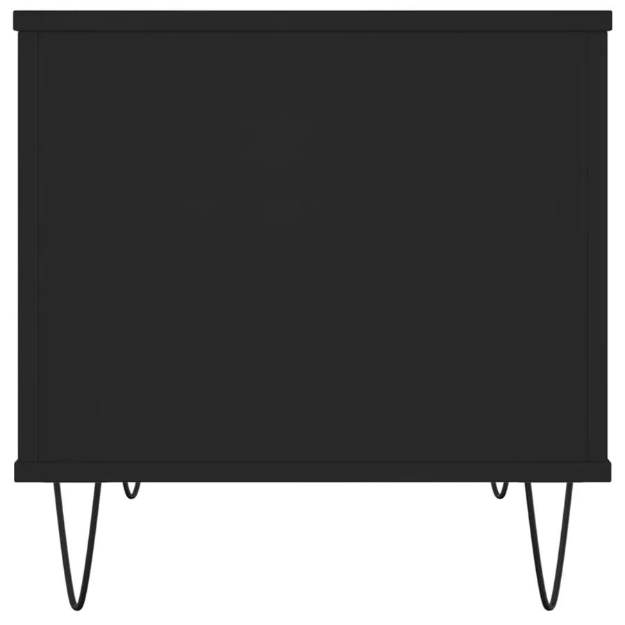 Table basse Noir 60x44,5x45 cm Bois d'ingénierie - 7