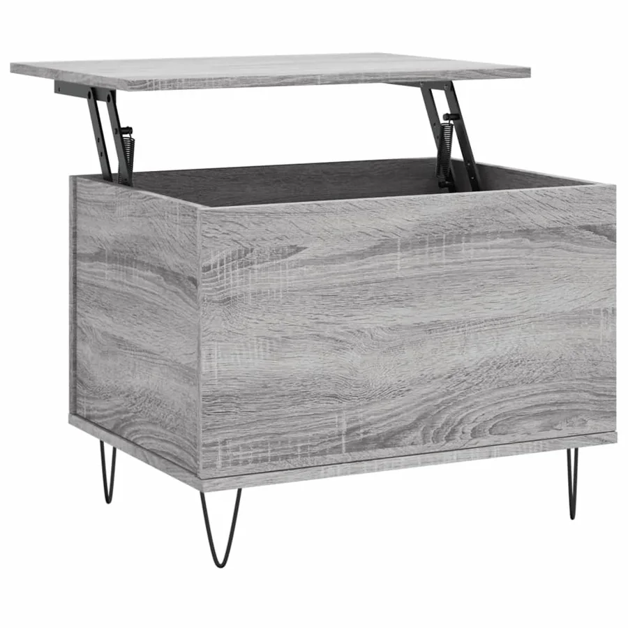 Table basse Sonoma gris 60x44,5x45 cm Bois d'ingénierie - 2