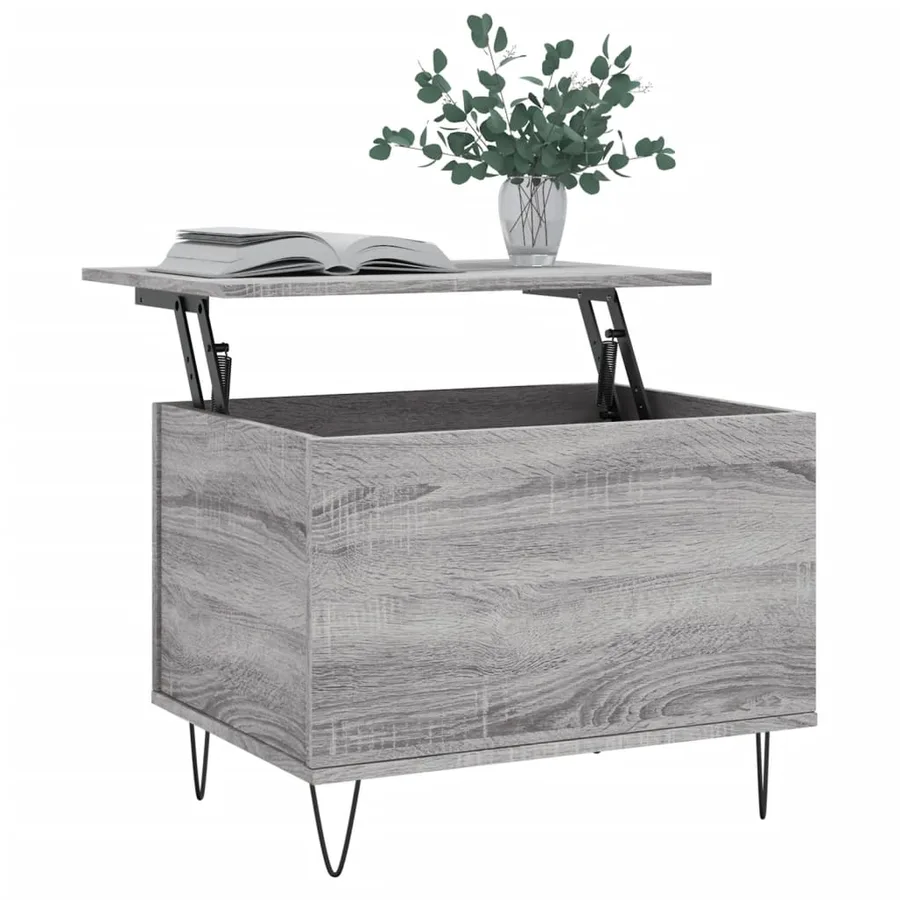 Table basse Sonoma gris 60x44,5x45 cm Bois d'ingénierie - 3