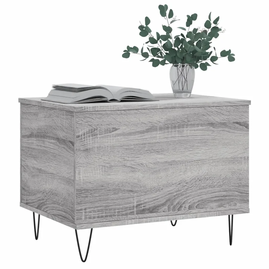 Table basse Sonoma gris 60x44,5x45 cm Bois d'ingénierie - 4