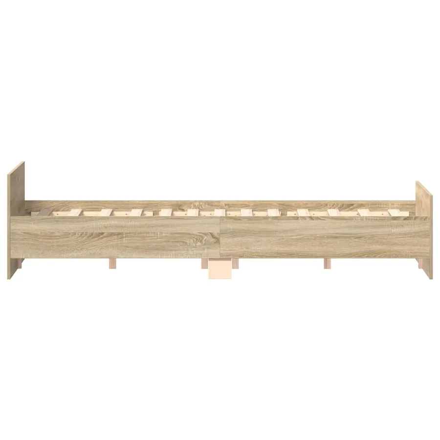Cadre de lit sans matelas chêne sonoma 120x200 cm - 7