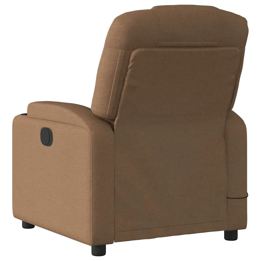 Fauteuil de massage inclinable Marron Tissu - 6