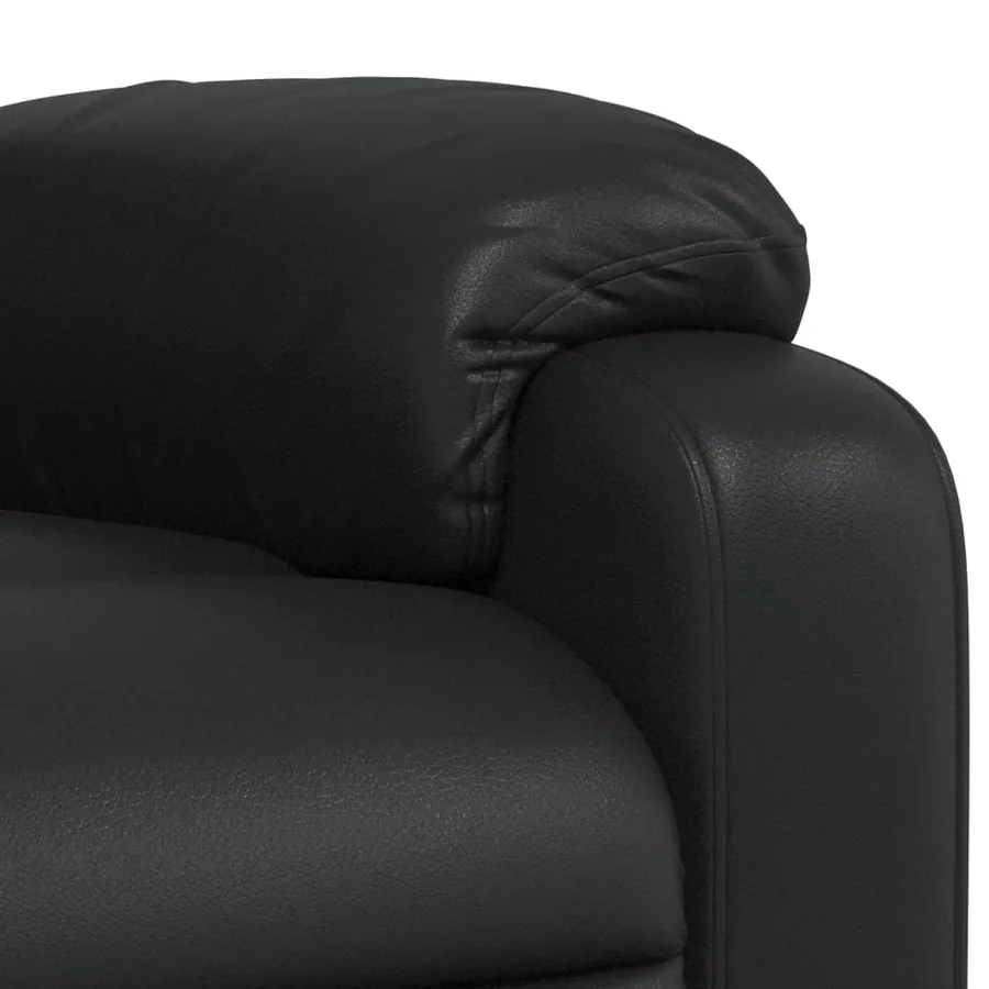 Fauteuil inclinable Noir Similicuir - 8