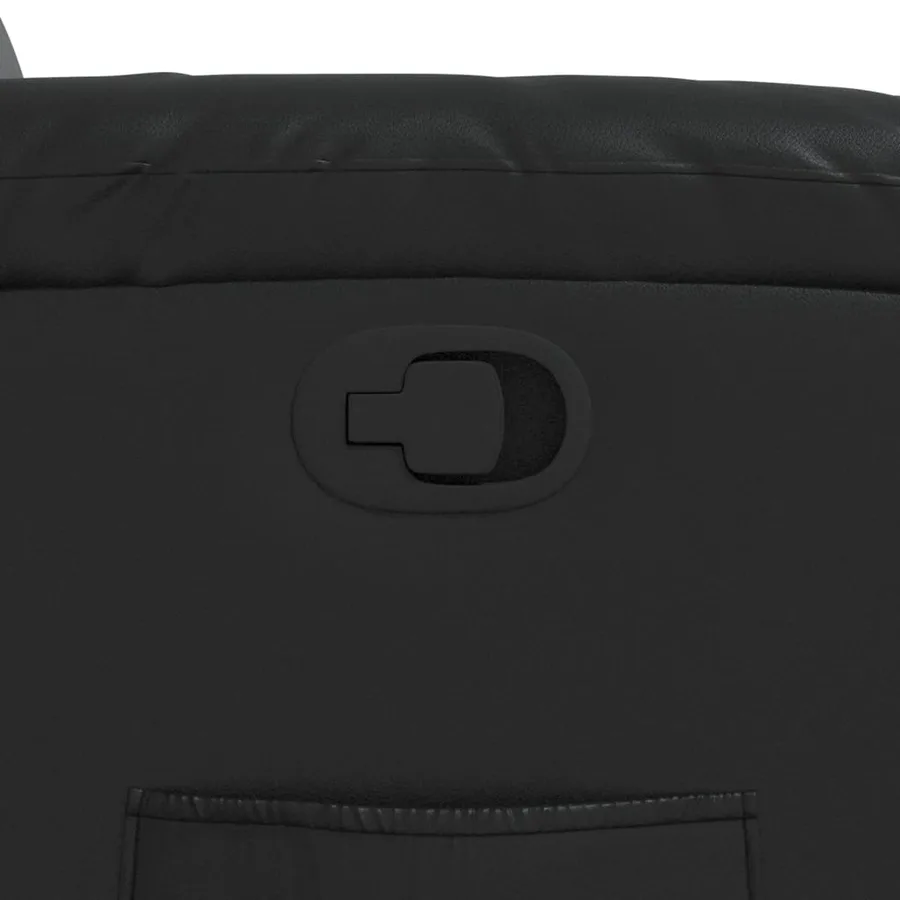 Fauteuil inclinable Noir Similicuir - 9