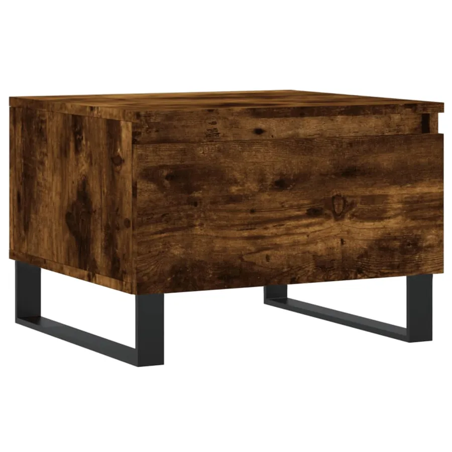 Tables basses 2 pcs chêne fumé 50x46x35 cm bois d'ingénierie - 5