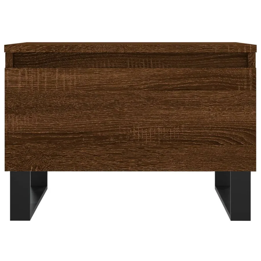 Tables basses 2 pcs chêne marron 50x46x35 cm bois d'ingénierie - 6