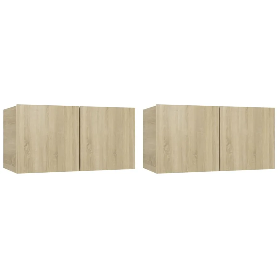 Ensemble de meubles TV 4 pcs Chêne sonoma Bois d'ingénierie - 4