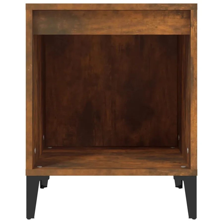 Tables de chevet 2 pcs Chêne fumé 40x35x50 cm - 6