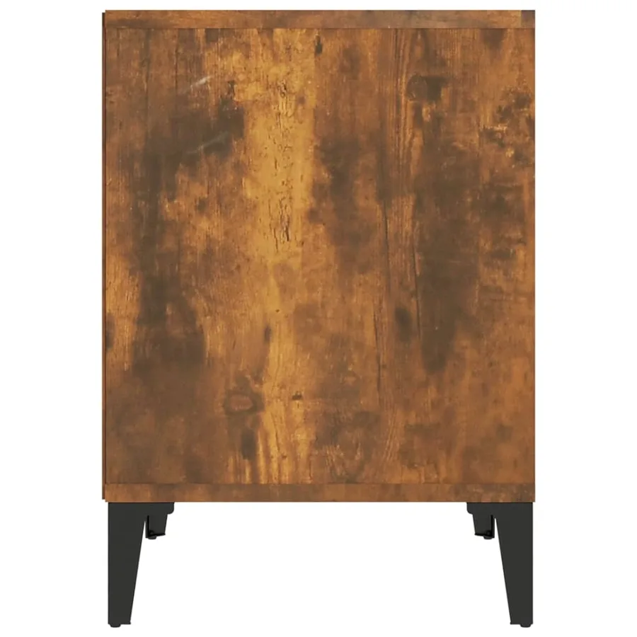 Tables de chevet 2 pcs Chêne fumé 40x35x50 cm - 7