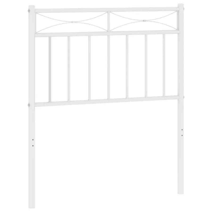 Tête de lit de remplacement métal blanc 75 cm - 2