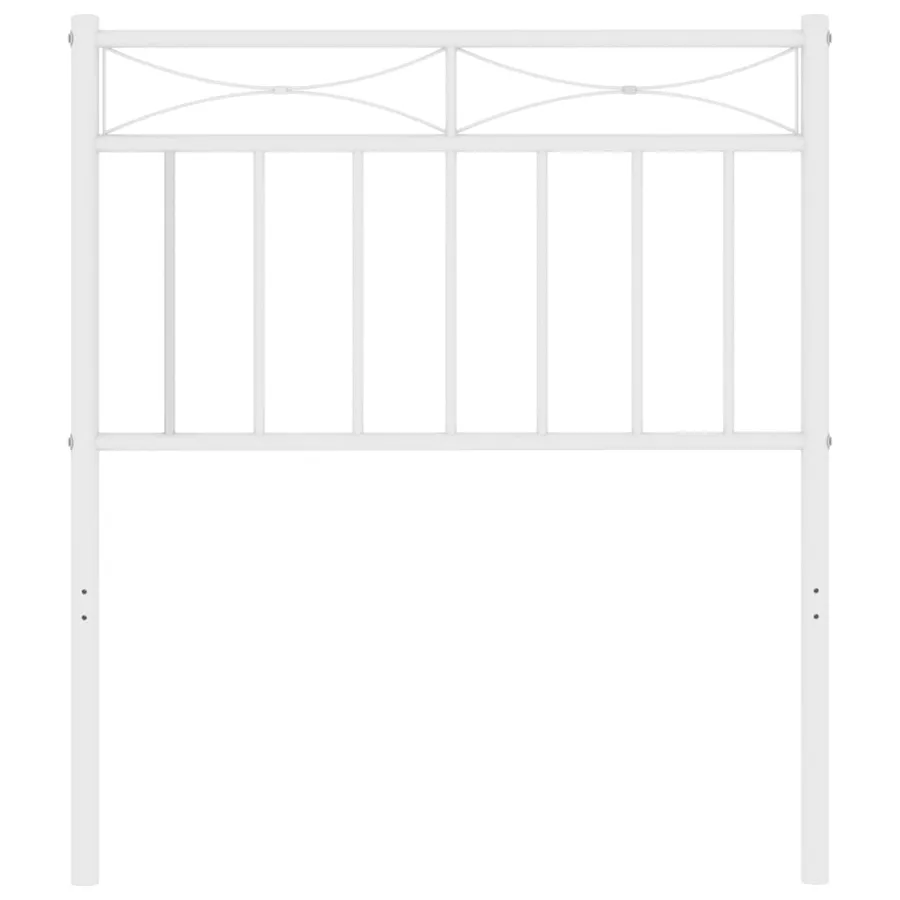 Tête de lit de remplacement métal blanc 75 cm - 3