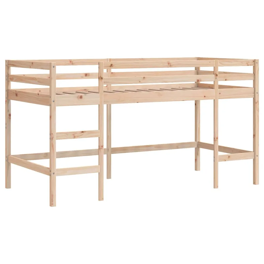 Lit mezzanine d'enfants sans matelas avec échelle 90x190 cm - 2