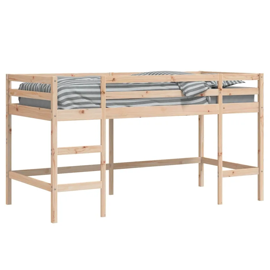 Lit mezzanine d'enfants sans matelas avec échelle 90x190 cm - 4
