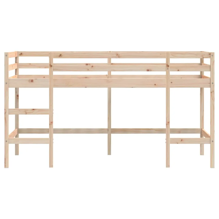 Lit mezzanine d'enfants sans matelas avec échelle 90x190 cm - 5