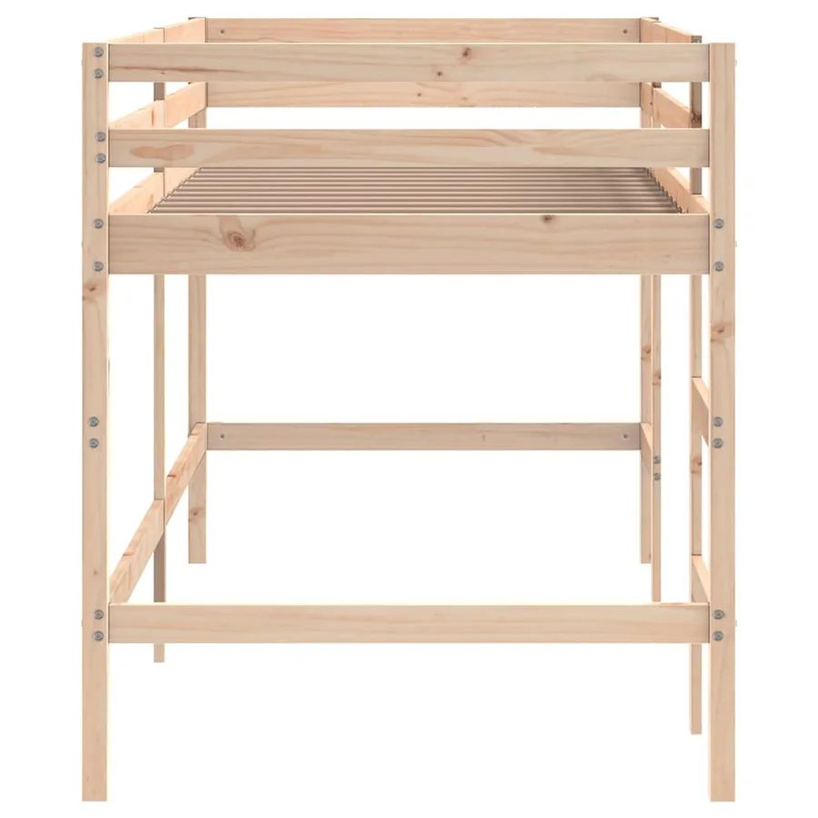 Lit mezzanine d'enfants sans matelas avec échelle 90x190 cm - 6