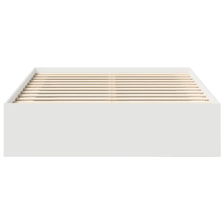 Cadre de lit sans matelas blanc 135x190 cm - 5