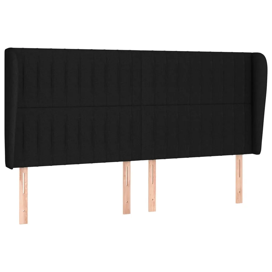 Sommier à lattes de lit avec matelas Noir 200x200 cm Tissu - 6