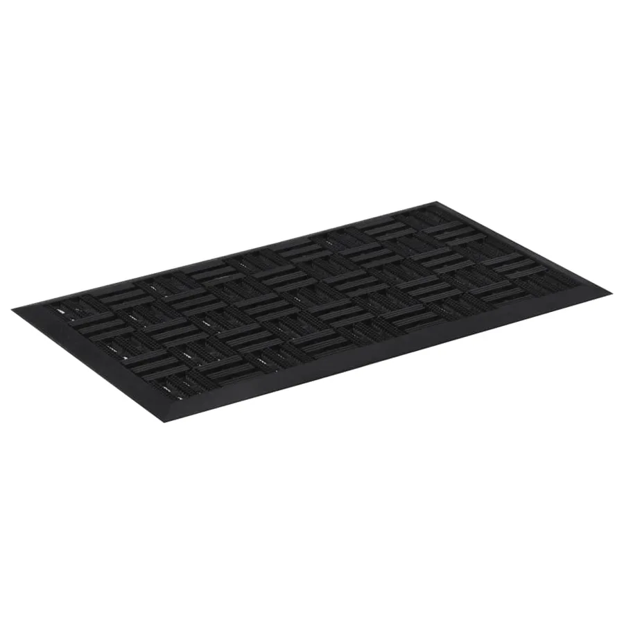 Paillasson rectangulaire 45x75 cm caoutchouc - 2