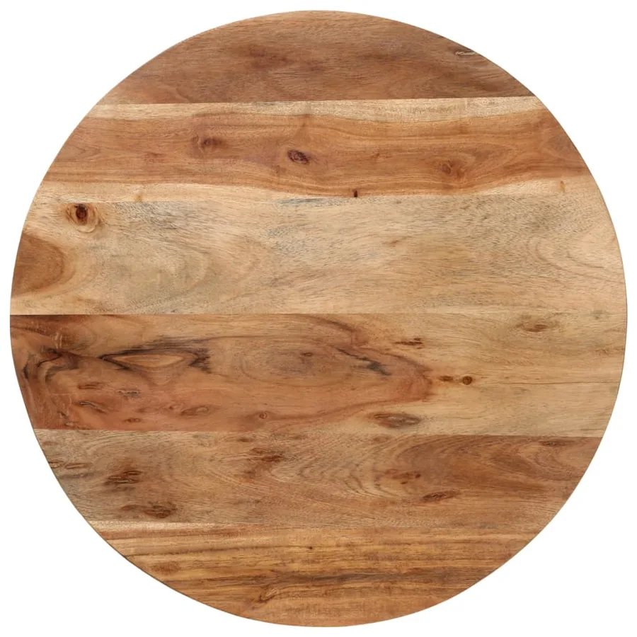Table basse 55x55x45 cm bois massif acacia et fer - 3