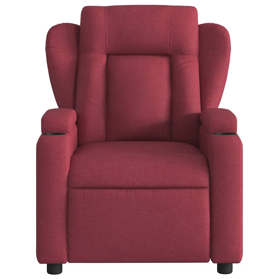 Fauteuil de massage inclinable Rouge bordeaux Tissu - 7