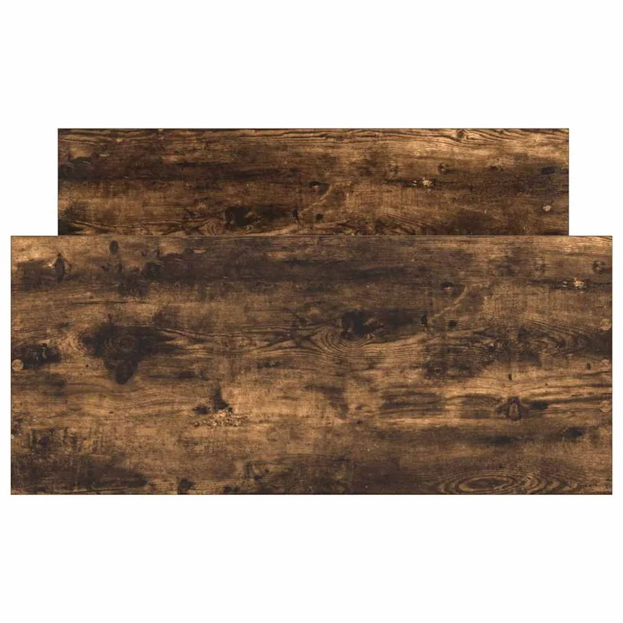 Cadre de lit sans matelas chêne fumé 100x200 cm bois ingénierie - 6