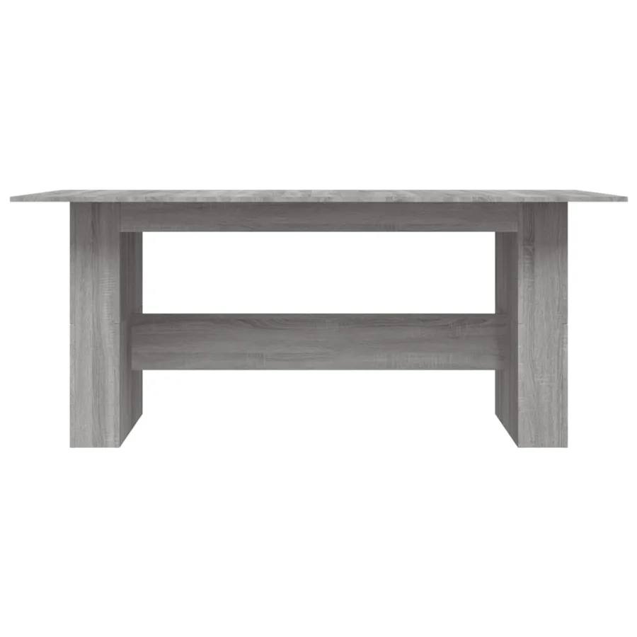 Table à dîner sonoma gris 180x90x76 cm bois d'ingénierie - 4