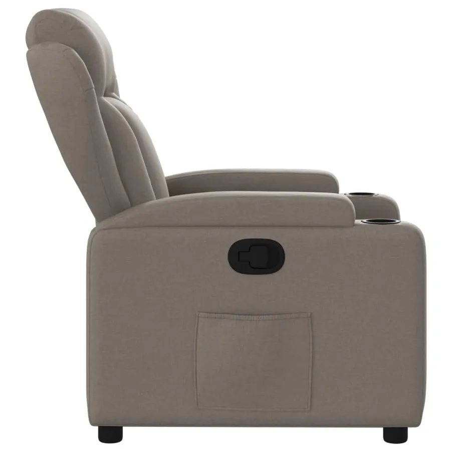 Fauteuil inclinable Taupe Tissu - 7