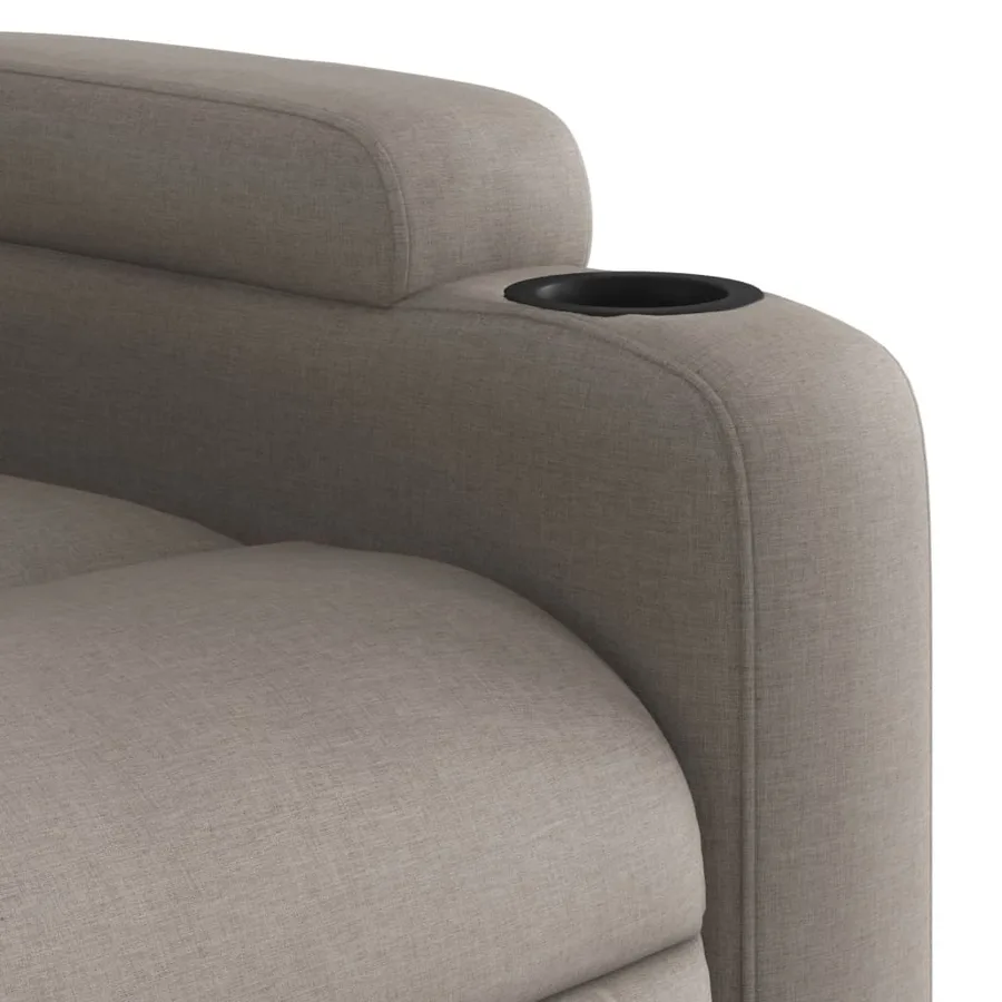 Fauteuil inclinable Taupe Tissu - 8