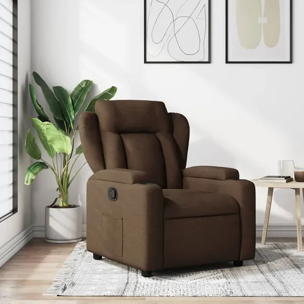 Fauteuil inclinable Marron Tissu