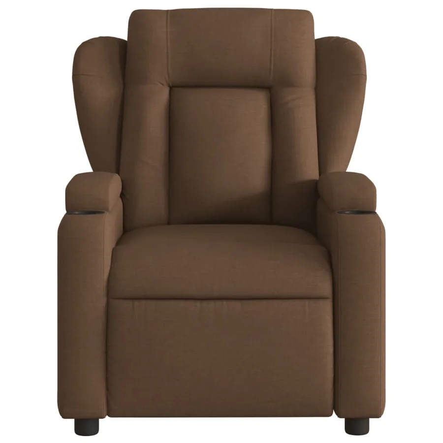 Fauteuil inclinable Marron Tissu - 6