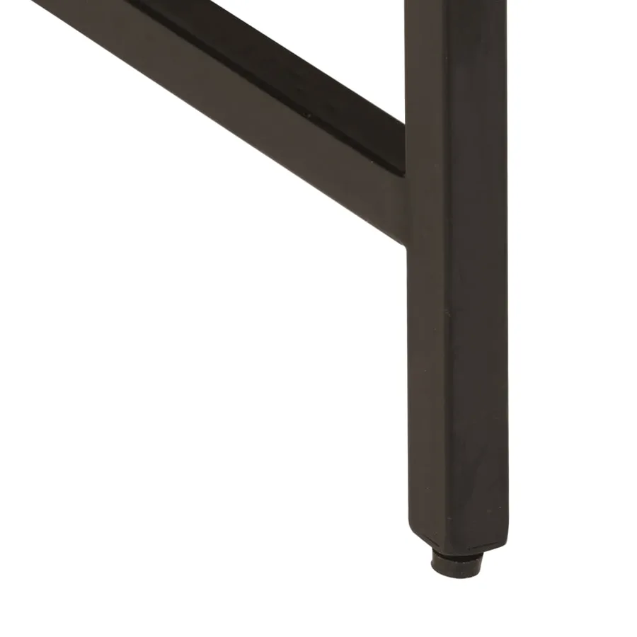 Table d’appoint 45x45x50 cm bois massif de manguier et fer - 6
