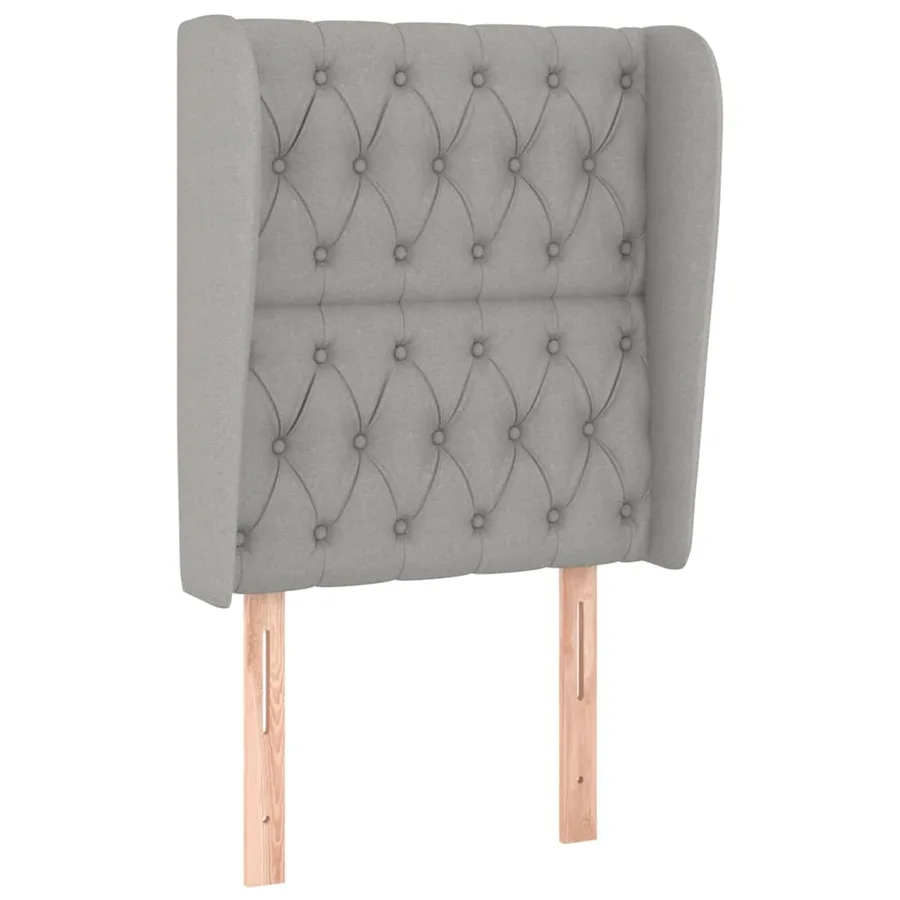 Sommier à lattes de lit avec matelas Gris clair 80x200 cm Tissu - 6