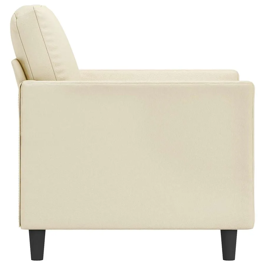 Fauteuil Crème 60 cm Similicuir - 5