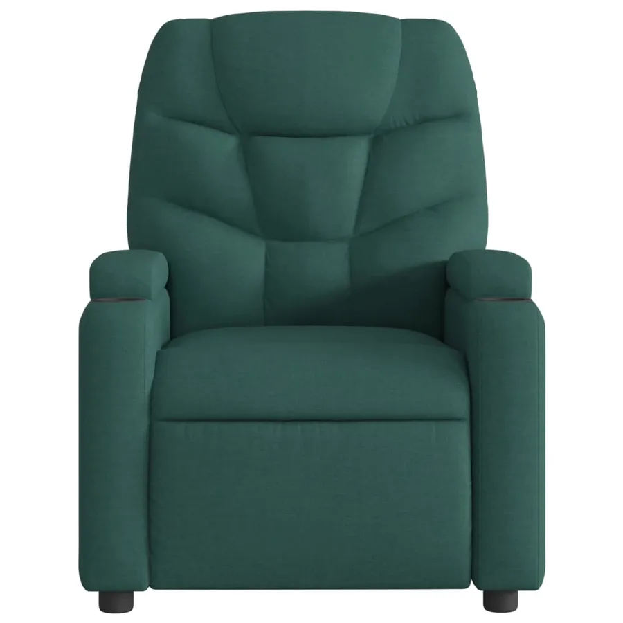 Fauteuil inclinable Vert foncé Tissu - 3