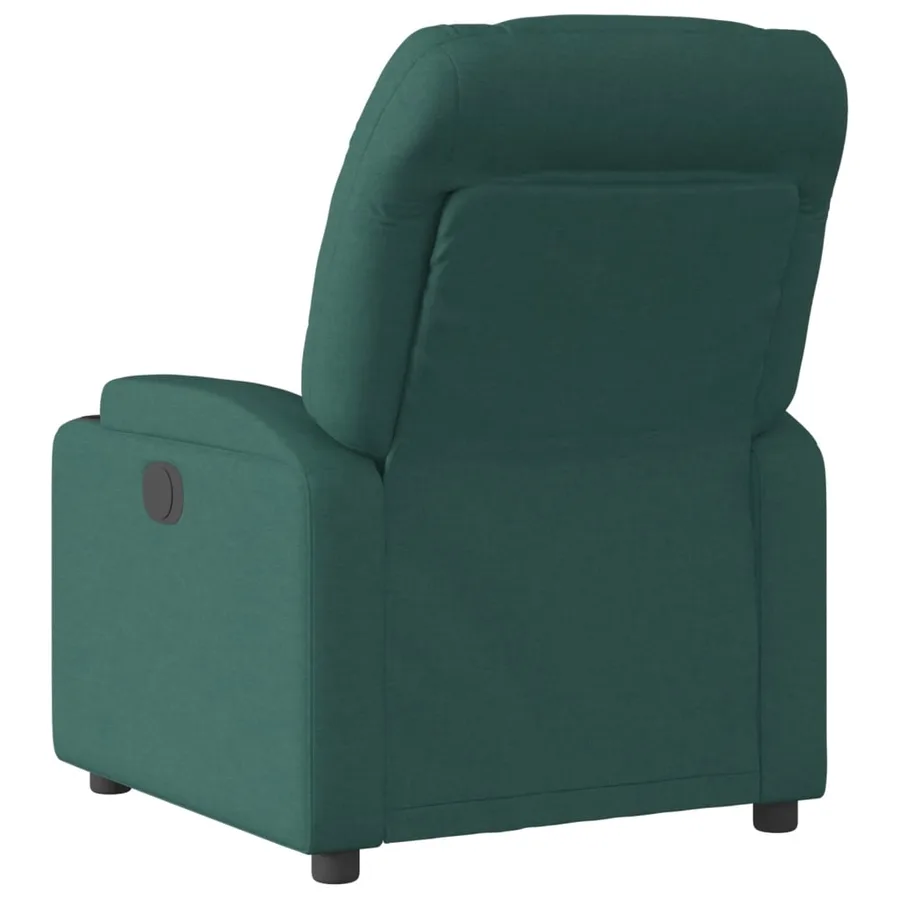 Fauteuil inclinable Vert foncé Tissu - 5