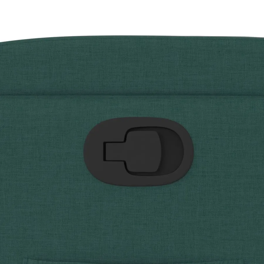 Fauteuil inclinable Vert foncé Tissu - 9