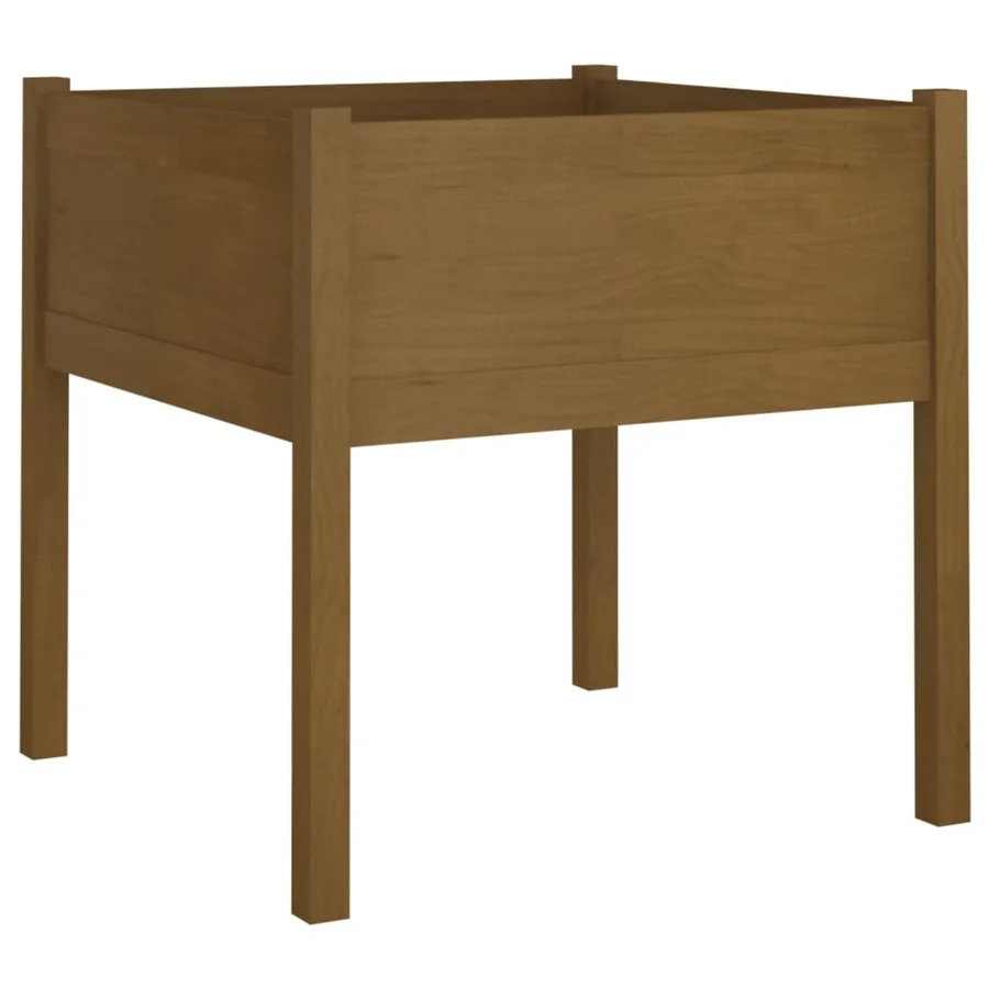 Jardinière d'extérieur Marron miel 70x70x70 cm Pin massif - 2