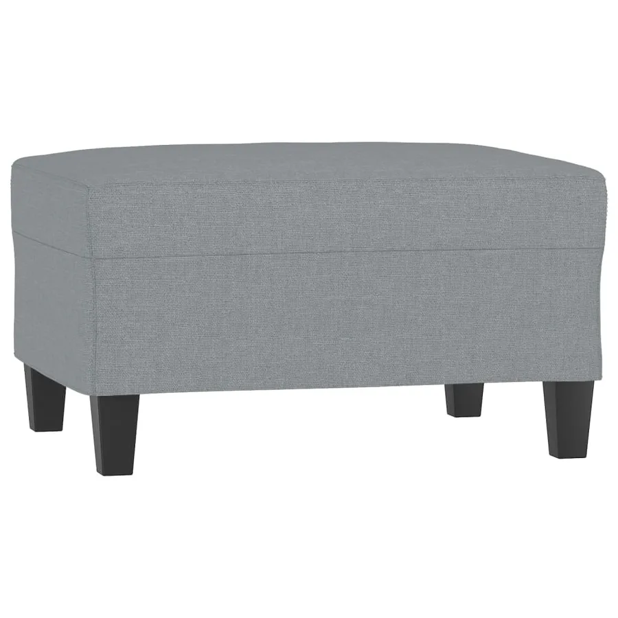 Ensemble de canapés 4 pcs coussins gris clair tissu - 6