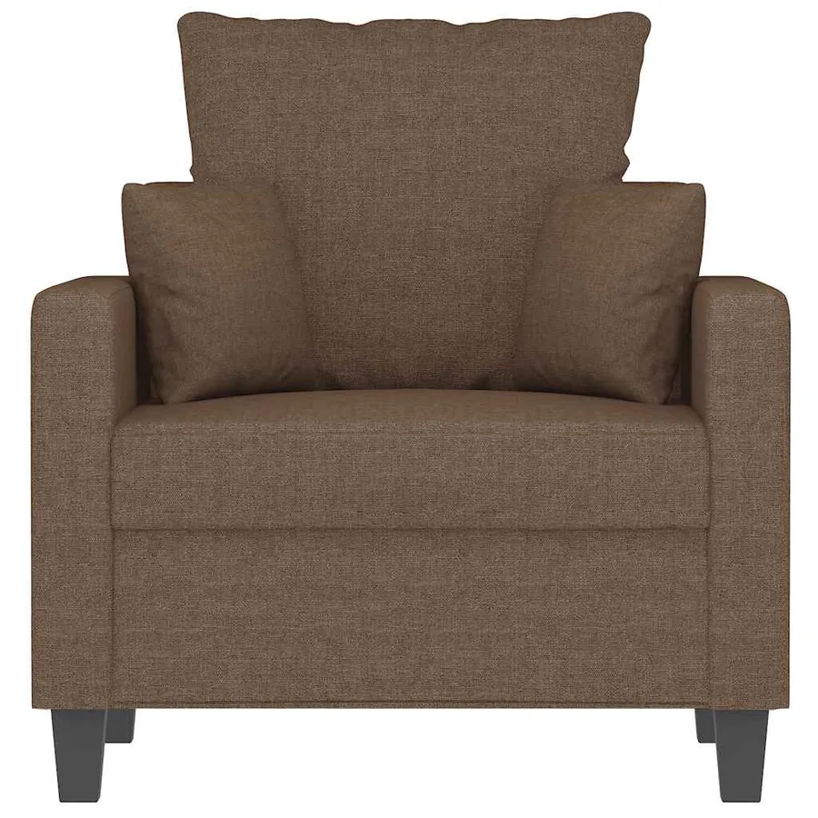 Fauteuil Marron 60 cm Tissu - 4