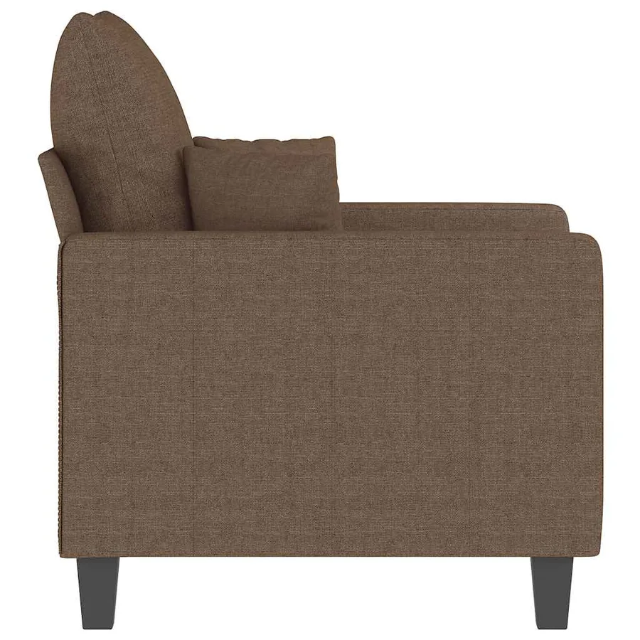 Fauteuil Marron 60 cm Tissu - 5