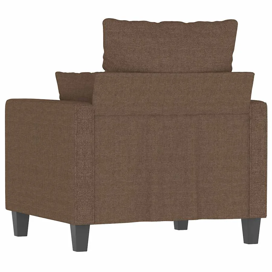 Fauteuil Marron 60 cm Tissu - 6