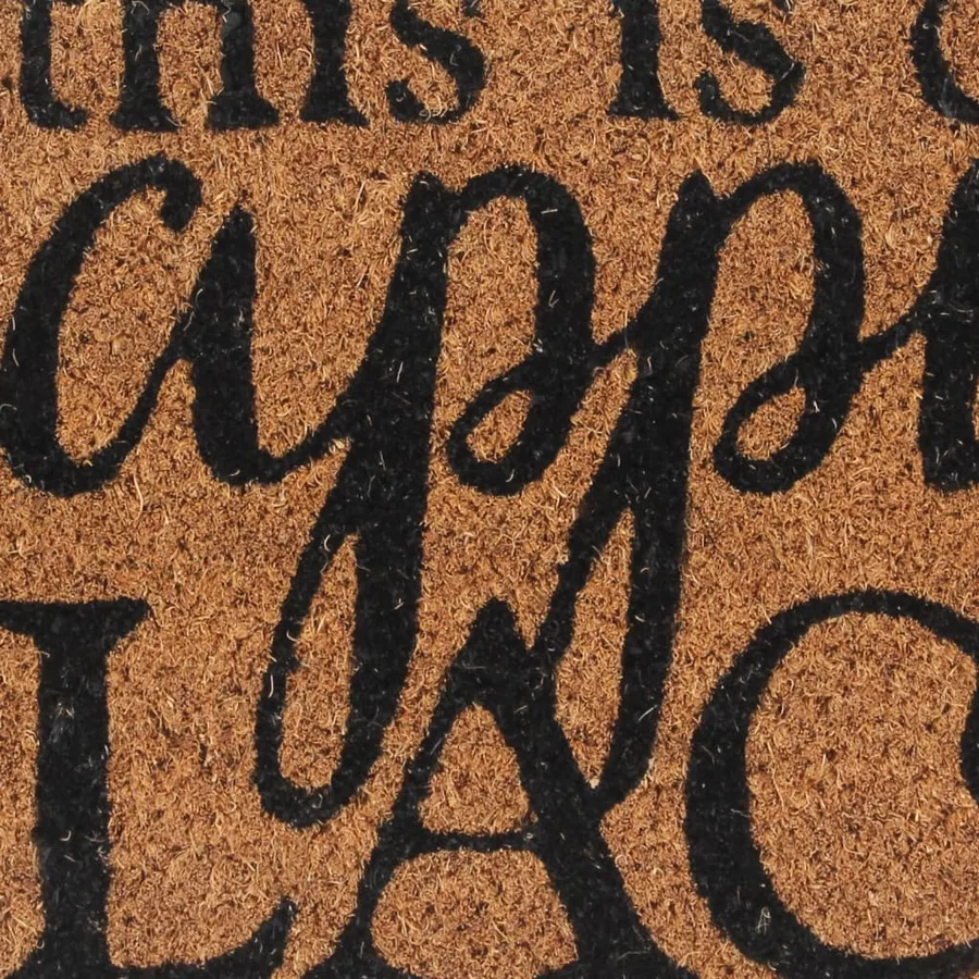 Tapis de porte naturel 45x75 cm fibre de coco touffeté - 5