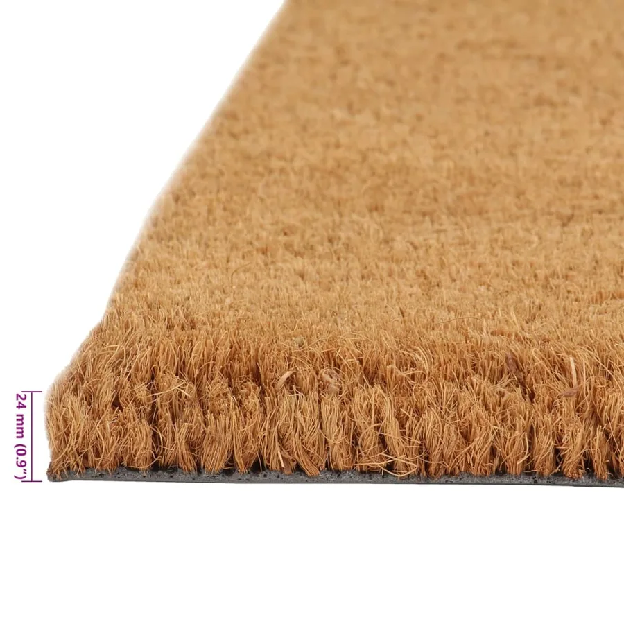 Tapis de porte naturel 80x100 cm fibre de coco touffeté - 6