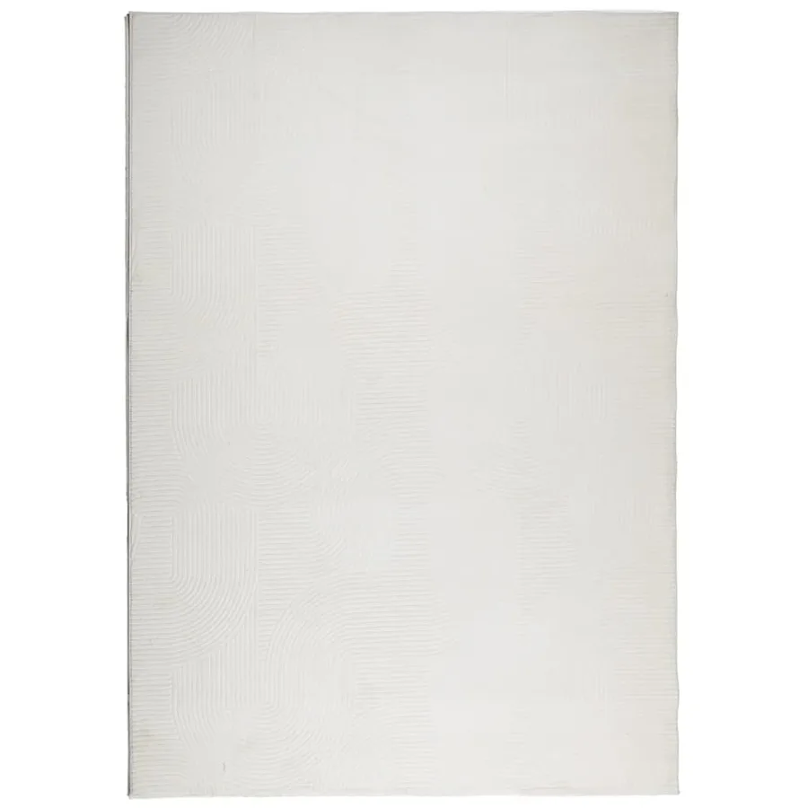 Tapis IZA poils courts style scandinave crème 140x200 cm - 2