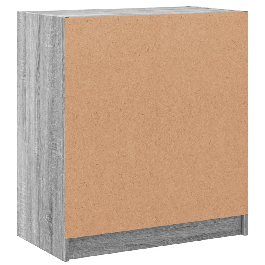 Armoire latérale avec portes en verre sonoma gris 68x37x75,5 cm - 8