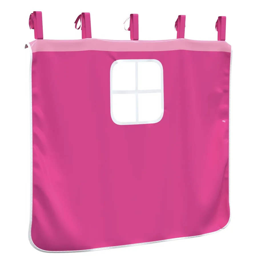 Rideaux pour lit mezzanine rose polyester - 13